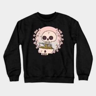 skeleton ramen Crewneck Sweatshirt